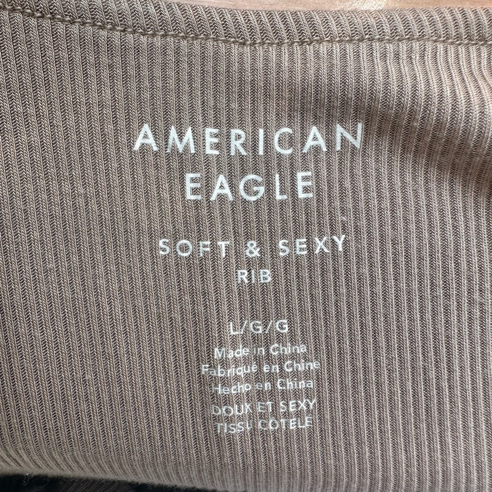 American Eagle Tan Soft and Sexy Jumpsuit - Picture 4 of 5